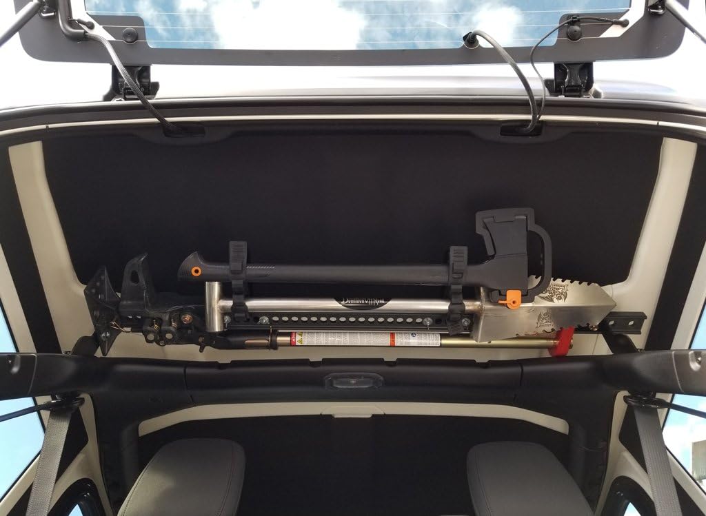 Hi-Lift Jack Mount kit intended for Jeep JL 4-Door Wrangler - Stealth - Made by Dominion OffRoad (Important - Read Fitment Details in Description Below)