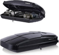Hard Shell Roof Cargo Box Carrier with Security Keys,Heavy Duty Waterproof Rooftop Storage Box,58.3 (L) x35.4 (W) x 13(H) Inches,15.5 Cubic Feet (Tool-Free Install),Dual Side Opening,Black