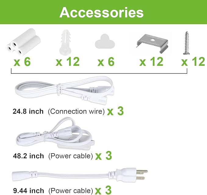 hykolity 6 Pack 4FT LED Shop Light, 6500K Super Bright White, V Shape - Image 6