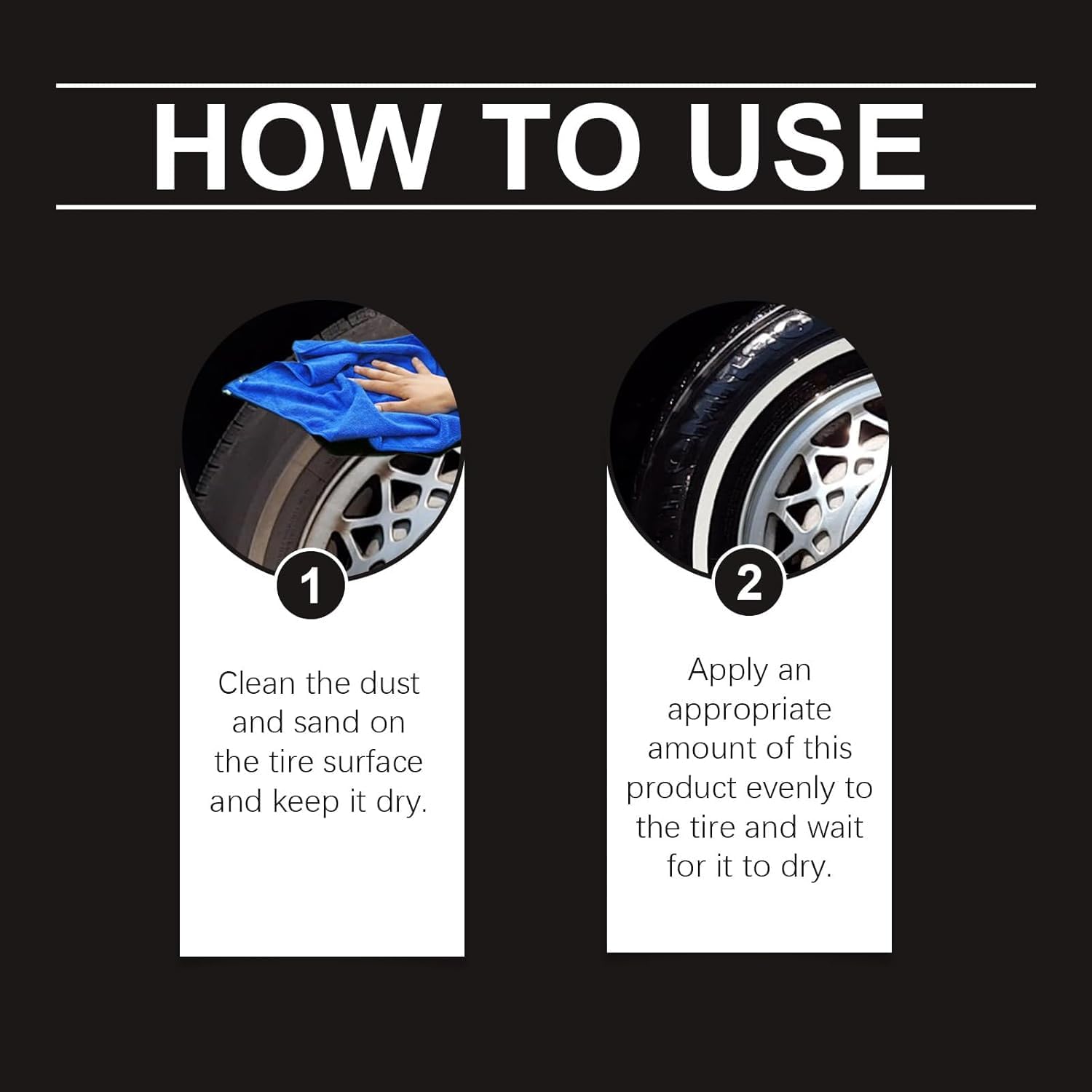 Gel Abrillantador De Llantas De Larga DuracióN, Tyre Nourish Cream, Tire Coating Paste Rapid Acting, Premium Tire Coating & Trim Restorer, Long-Lasting TireShine Gelfor For Car Tires (3PCS)