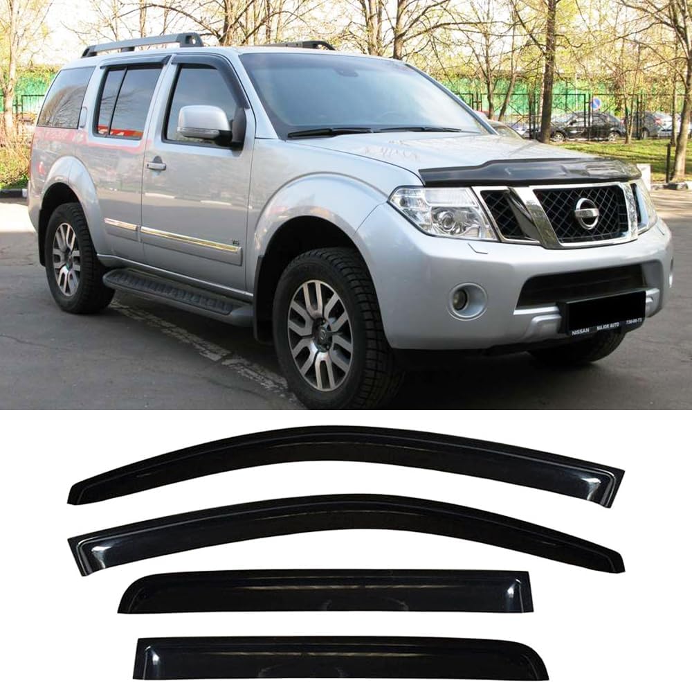 94512 Side Window Wind Deflector, Dark Smoke Nice Window Visor fit