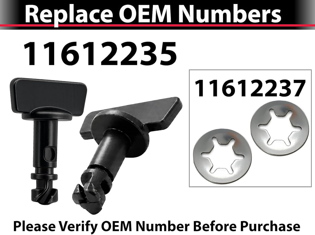 APA Replacement Two Pieces of Bolts and Retainers for 2015-2024 Tahoe Yukon Denali Traverse Hitch Cover 11612235 11612237 Two-Piece Pack