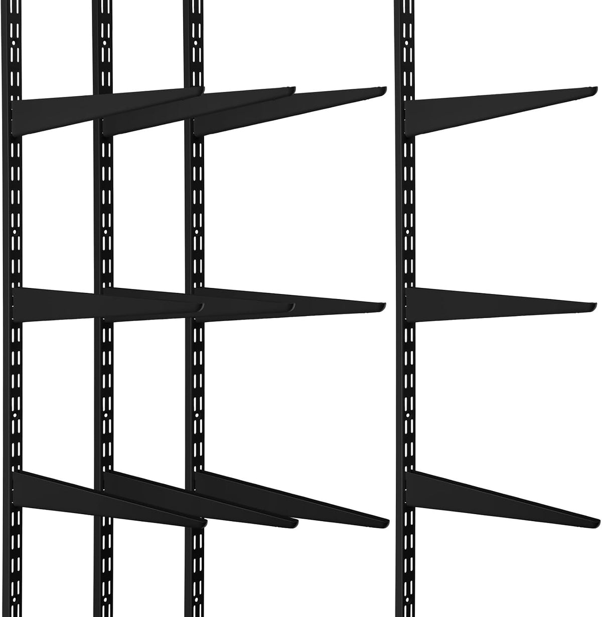 colingmill 16 pcs 2 track upright wall shelving, main product view