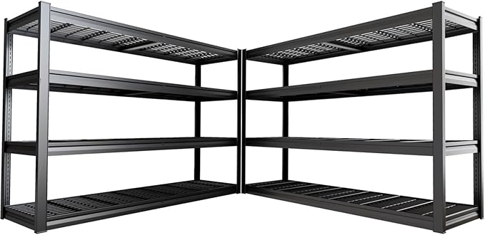 68" Wide Garage Shelving Unit, Heavy Duty Garage Storage Shelves, 3500 LBS by PMKES