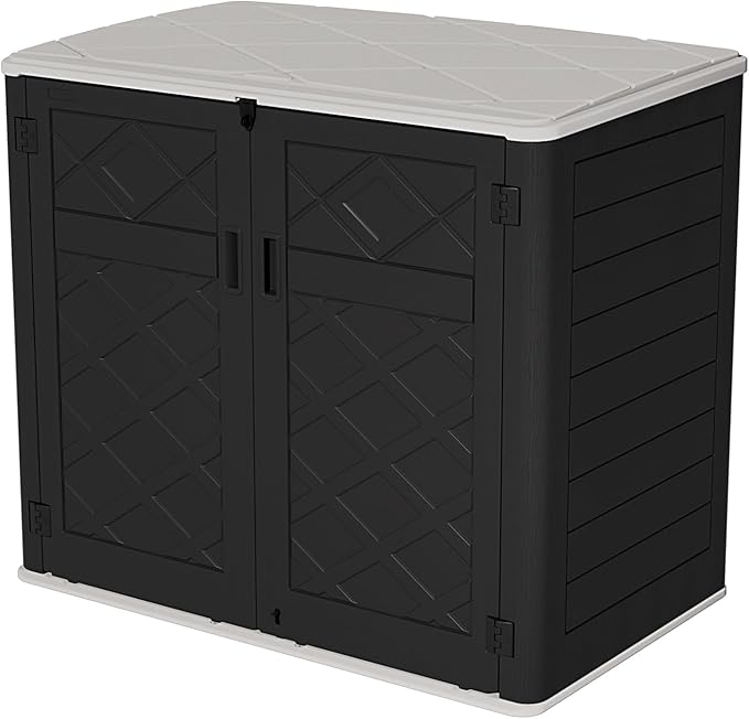 HOMSPARK Storage Shed Weather Resistance, Horizontal Storage Shed by HOMSPARK