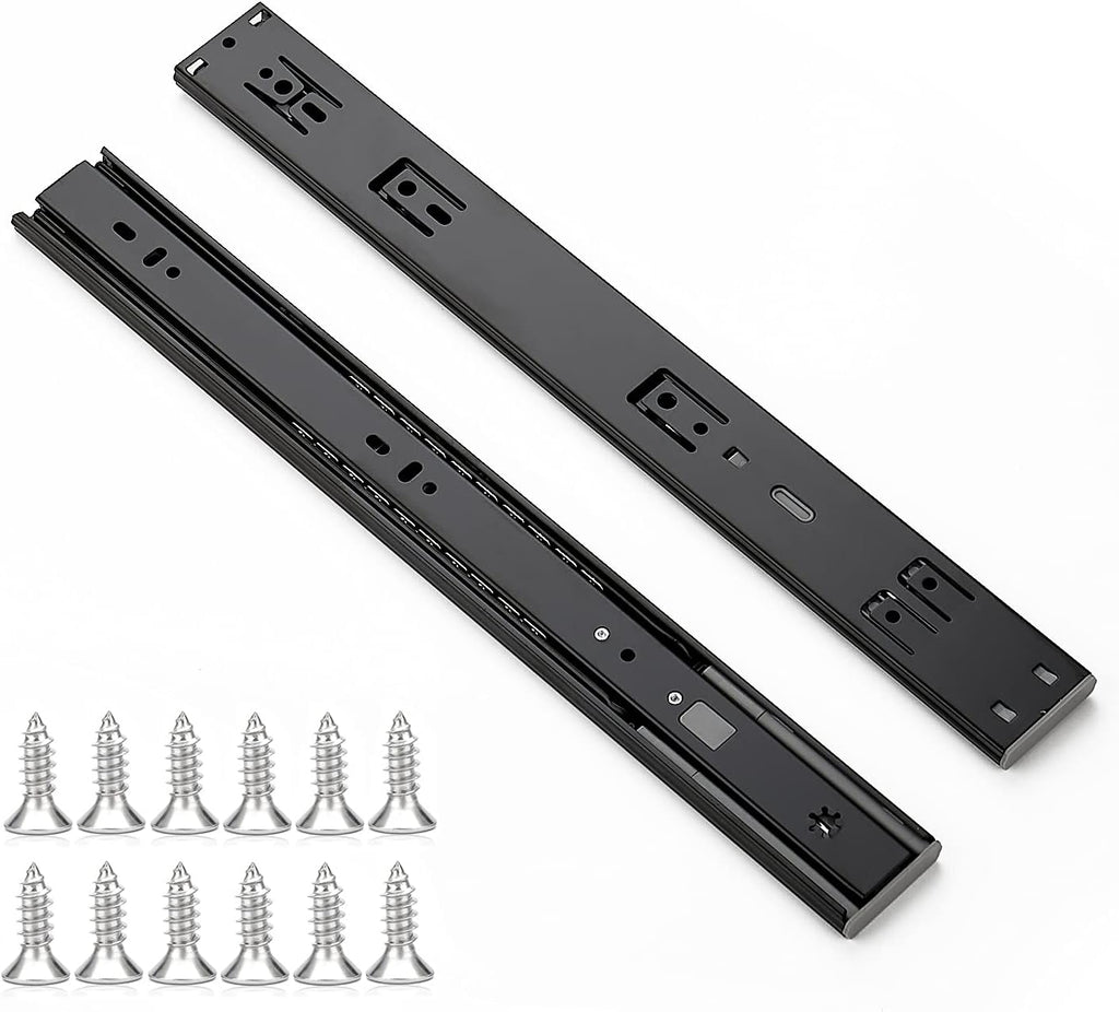 ravinte matte black soft close drawer slides 16, main product view