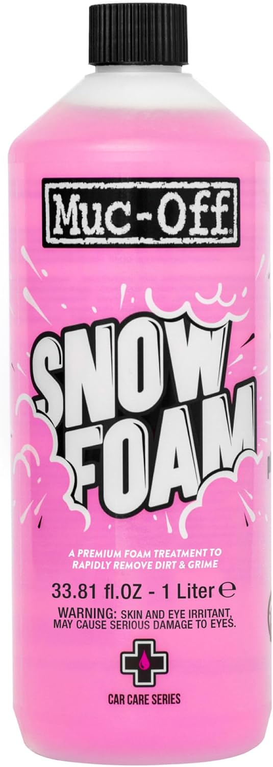 Muc Off Snow Foam, 1 Litre - Biodegradable Pre Wash Car Shampoo - pH Neutral Snow Foam for Cleaning Cars, Bikes and Motorcycles