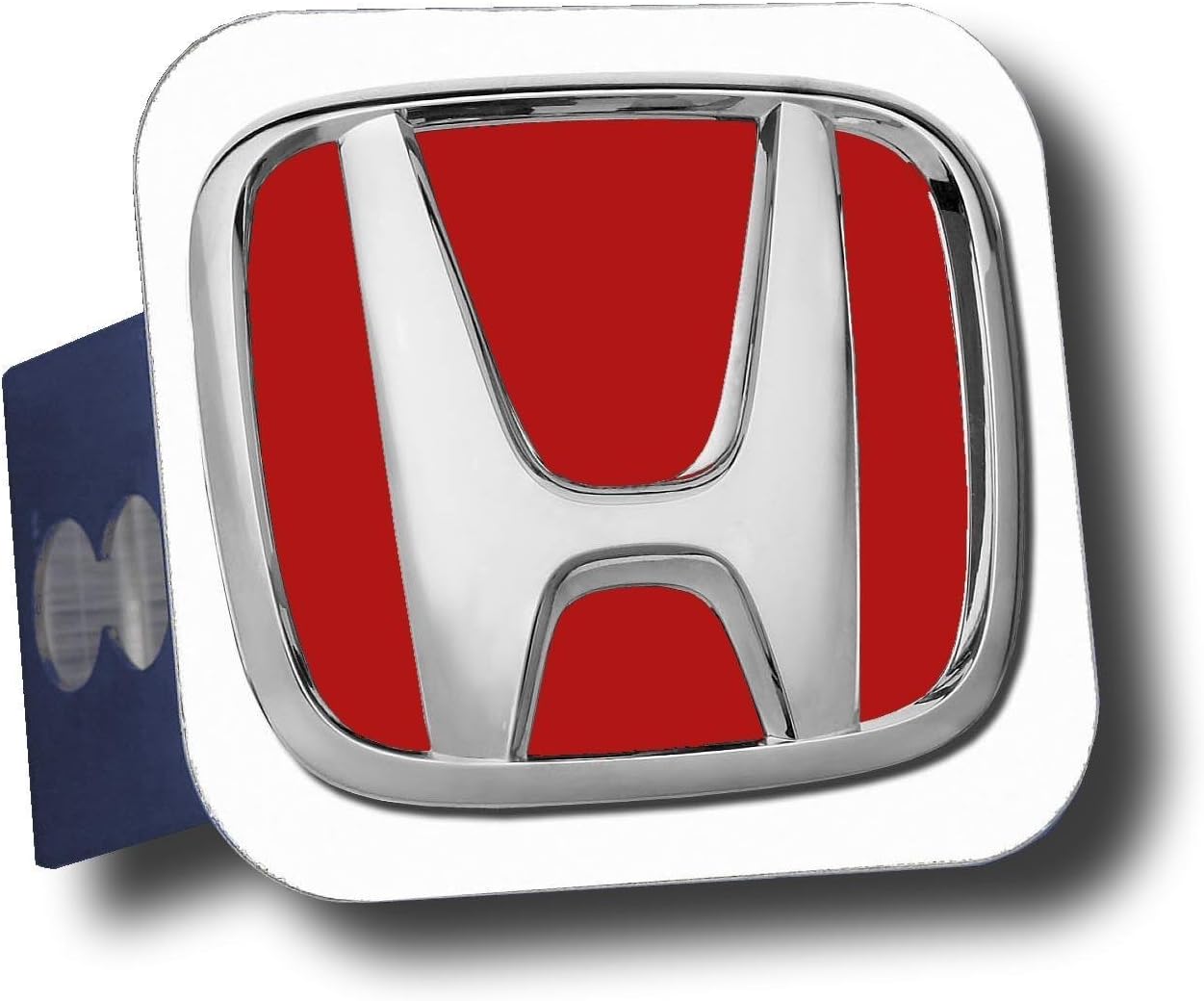 Au-Tomotive Gold Honda 3D Red Logo Steel Tow Hitch Cover Plug