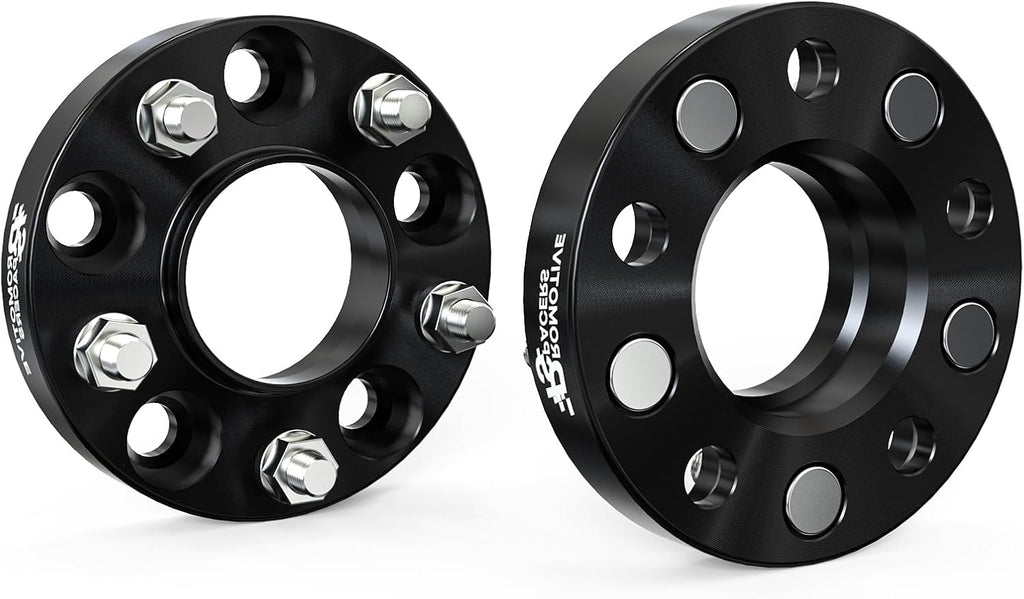 25mm (1") Hubcentric 5x114.3 Wheel Spacers 70.3mm CB 1/2"-20 Threads 2PCS | Forged 6061-T6,10.9 Grade Studs,Anodized Finish,For Ford Explorer Mustang Edge Ranger Crown Victoria,For Aviator Town Car