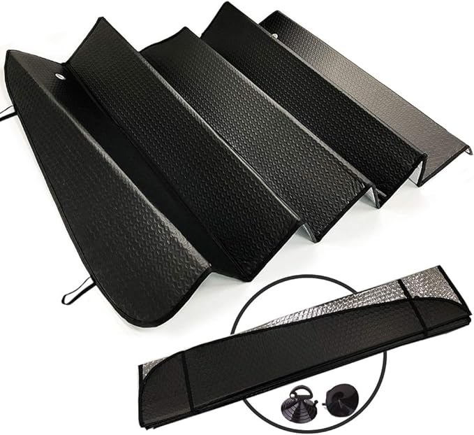 Big Hippo Front Car Sun Shade Windshield, Jumbo/Standard Sunshade Keeps Vehicle - Image 5