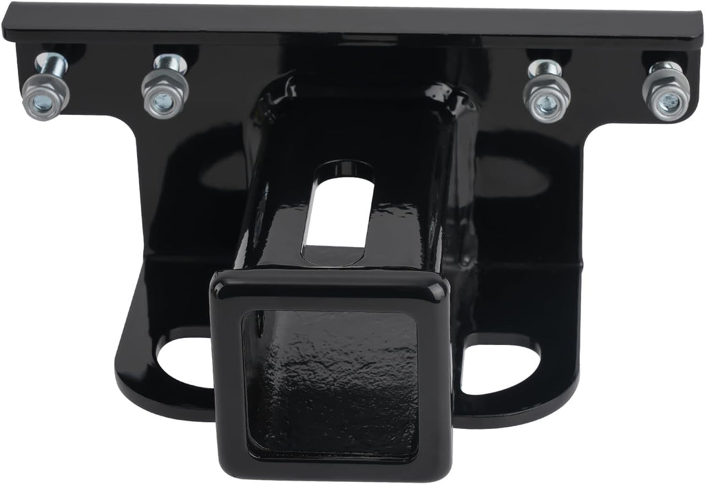 Rear Trailer Hitch Receiver 2" for Yamaha Grizzly 550 700 Kodiak 700 2007-2019 Bolt-On Powder Coat Carbon Steel