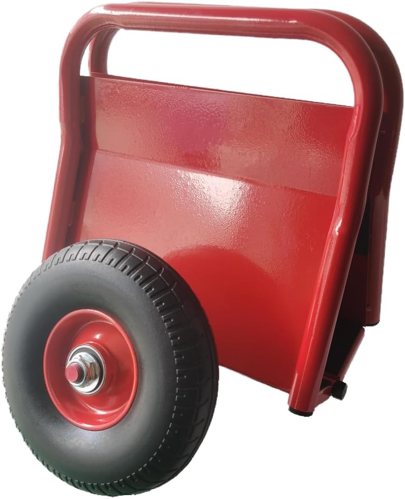 Heavy Duty Panel Dolly with Solid Rubber Tires for Heavy Material Handling