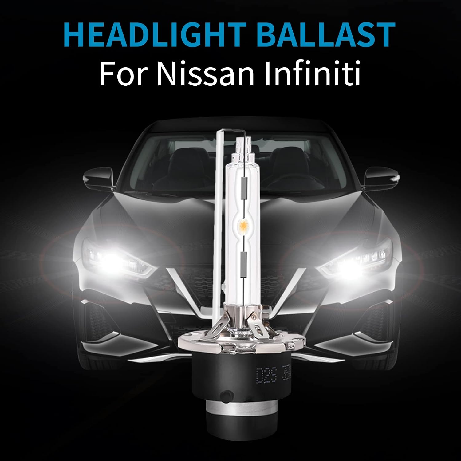 Xenon HID Headlight Ballast Control Unit with Igniter & D2S Bulb - Compatible with Nissan Altima, 350Z, Maxima, Murano, Rogue, Infiniti G35, G37, FX35- Replaces 28474-8991A 28474-89904 NZMNS111LAN