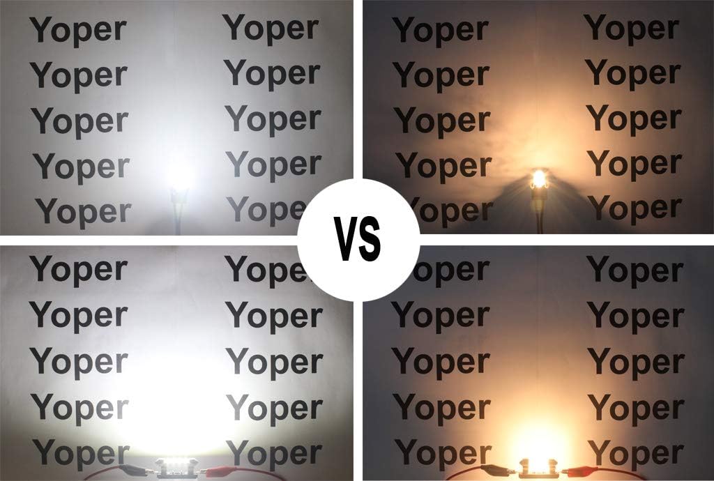 Yoper White Interior LED Light Package Kit for Ford F-150 F-250 F-350 | Compatible with 1997-2014 F-150, Compatible with 2000-2014 F-250 F-350 F-450 F-55, Replacement Bulbs, 12pcs