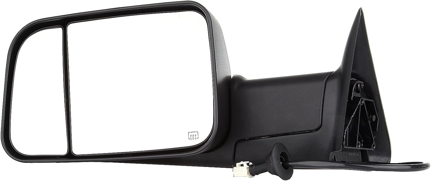 A Pair Heated Towing Mirrors Fits 1998-2001 for Dodge for Ram 1500 for Ram 2500 for Ram 3500 Truck, Power Adjusted View Mirror