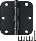 42 Pack Ball Bearing Door Hinges Matte Black 3.5 Inch 5/8"Radius Round Anti by TDCHINGES