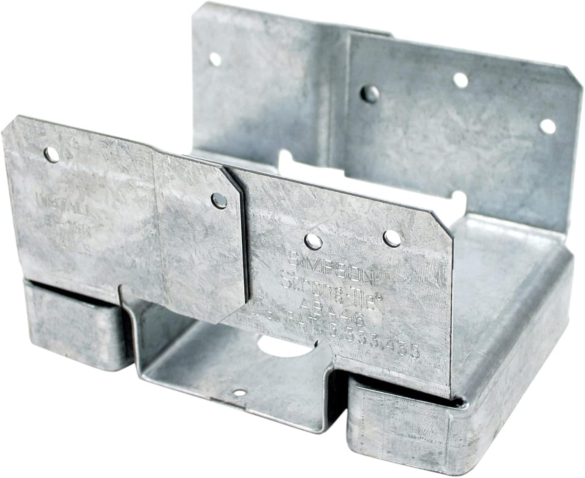 simpson strong-tie aba46z aba zmax galvanized adjustable standoff shown in use