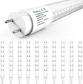 Sunco 70 Pack T8 LED Tubes 4FT Replacement for Fluorescent Bypass Ballast or Plug and Play 20W 2400 LM 5000K Daylight Ballast Compatible Single Ended or Double Ended Hybrid Type A+B Clear Lens ETL