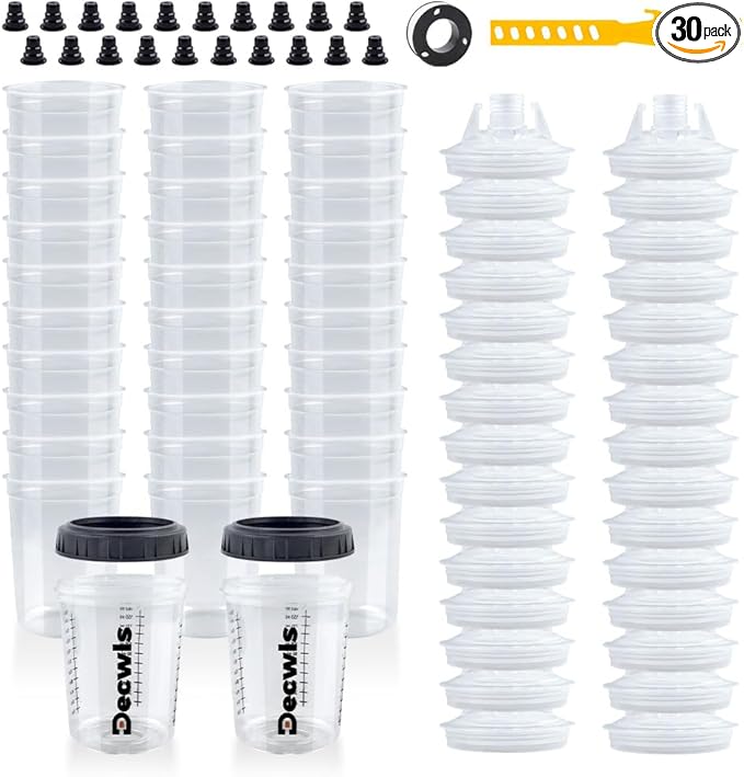 Disposable Paint Cups 6 Ounce, Mini Paint Mixing Cups by Decwls