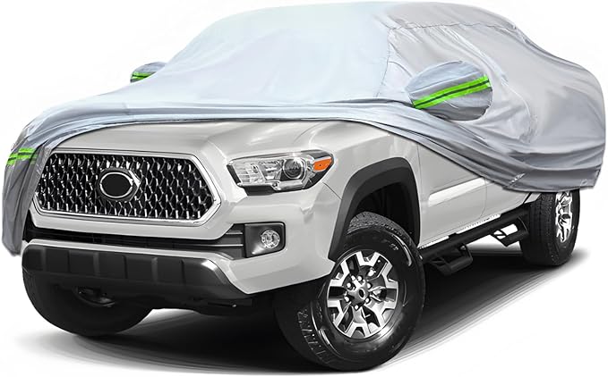 KEYOOG 6-Layer Full Car Cover is All-Weather Waterproof, Heavy Outdoor Pickup