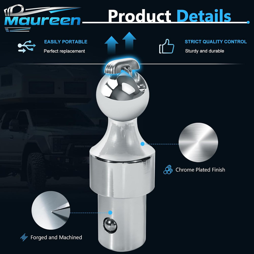 Gooseneck Hitch Ball Replacement Fit for Ford F250 F350 F450 2013-2026，Chevro...