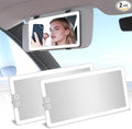 2 Pcs Car Sun Visor Vanity Mirror, Dimmable Rear View Visor Makeup Mirror by Junyaoxuan