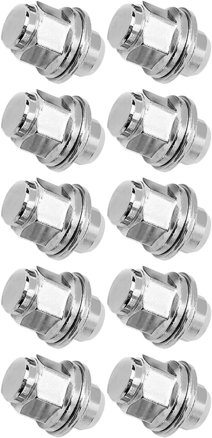 Hub Lock Bolt Compatible with Jaguar for F-Type 10pcs Car Hub Screws Nuts Car Tire Bolts Wheel Screws Wear Parts Automobiles Accessories