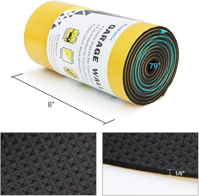 Car Door Protector Bump Body Guard, 2 Pack 79"x 8"x 1/6" Foam Garage Wall - Image 2