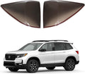 Rear Tail Light Cover Compatible with Honda Passport 2019-2023 Accessories, Blackout Rear Brake Light Guard Bezels, Reverse Tail Lamp Shell Shade Cap, Smoked Taillight Lens Cover Trim, ABS
