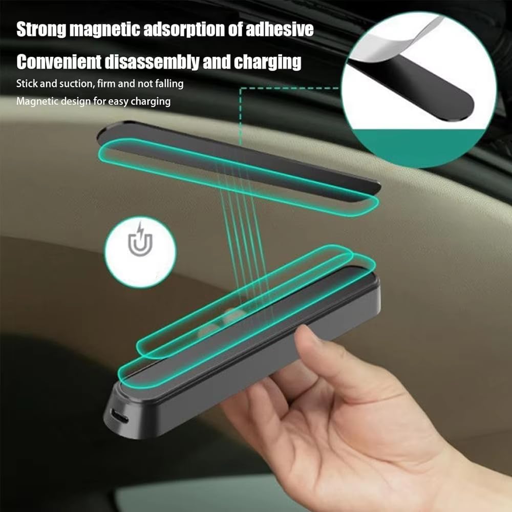 Car Trunk LED Light for Toyota RAV4 2013 2014 2015 2016 2017 2018, with Automatic Sensor, Rechargeable Adhesive Interior Light for Car Trunk Area Vehicle Inside,D Warm 900mAh