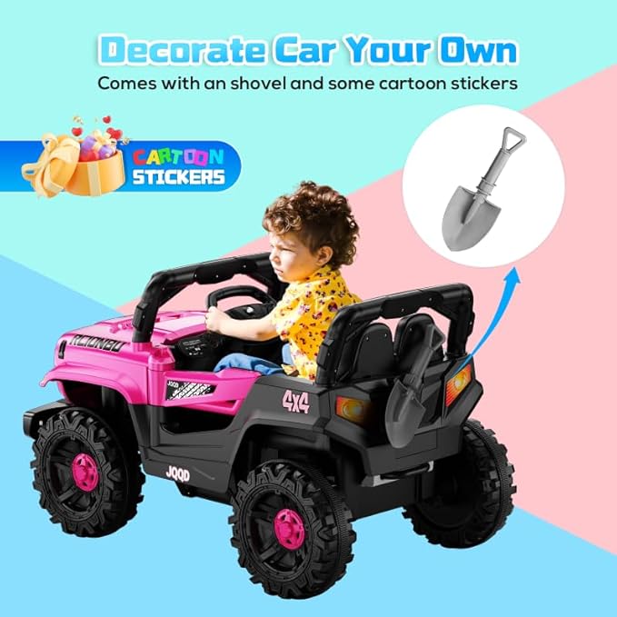 SEALIGHT 12V Kids Ride On Truck Car w/Parent Remote Control, 4 * 380W Motors - Image 6