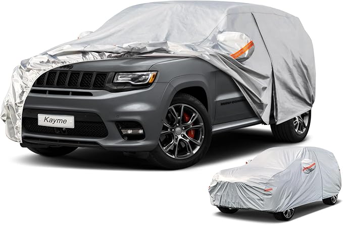 Kayme 6 Layers SUV Car Cover Waterproof All Weather by kayme