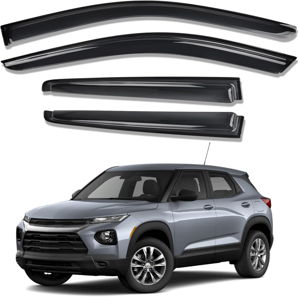 Rain Guards for Car Windows, Tape-On Window Visors Rain Guards Fit for