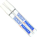 Paint Markers Oil-Based Pen Permanent Waterproof Car Tire Tread Rubber Metal - 2 pcs (Silver)