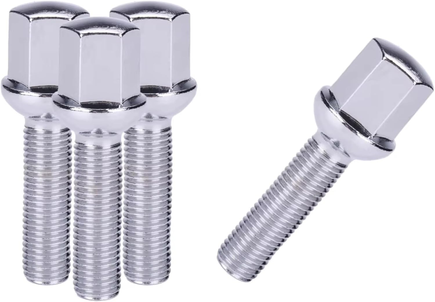 Compatible with Benz for CLK W209 1992-2009 4pcs Wheel Bolts M12x1.5 Car Wheel Lug Bolts Tire Lug Nuts Screw 40mm Length