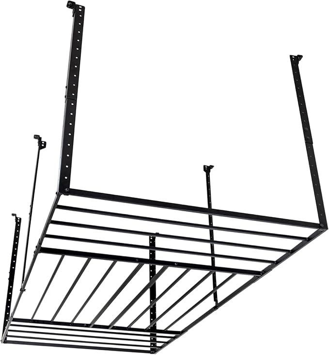 StoreYourBoard 4 x 8 Overhead Garage Storage Rack, Ceiling Shelf Overhead - Image 8