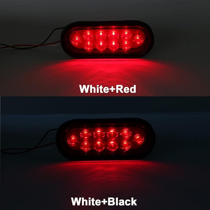 6 Inch Oval LED Trailer Tail Lights 10 LED - Image 3