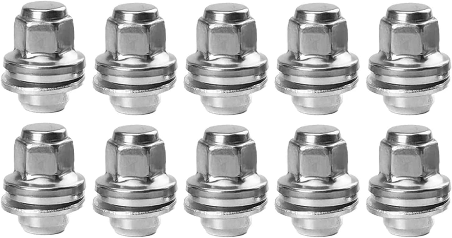Hub Lock Bolt Compatible with Jaguar for F-Type 10pcs Car Hub Screws Nuts Car Tire Bolts Wheel Screws Wear Parts Automobiles Accessories