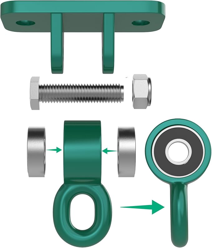 BETOOLL Swing Hangers with Bearing, Heavy Duty Porch Swing Hanging Kit by BETOOLL