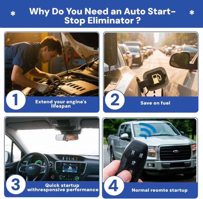 Auto Start Stop Eliminator for Honda CR-V 2023 2024 2025 Auto Start-Stop Disable Delete Eliminator Canceller Error Free Stop-Start Bypass Device Module