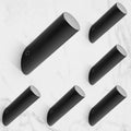 ninetrex black wall hooks, matte black towel hook, main product view
