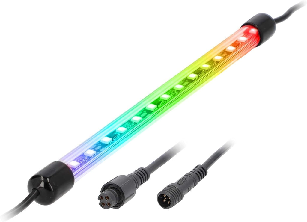 Heise by Metra 12 Inch LED Chase Tube, RGB Color Changing Vehicle Accent Light with App Control, IP67 Weather Resistant
