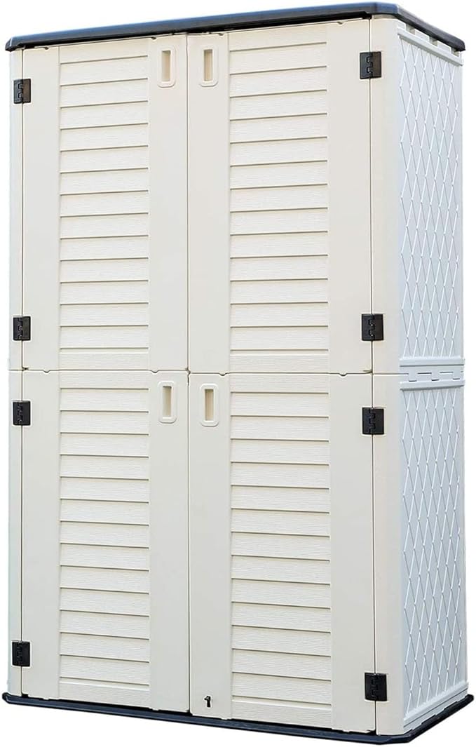 HOMSPARK Storage Shed Weather Resistance, Vertical Storage Shed by HOMSPARK