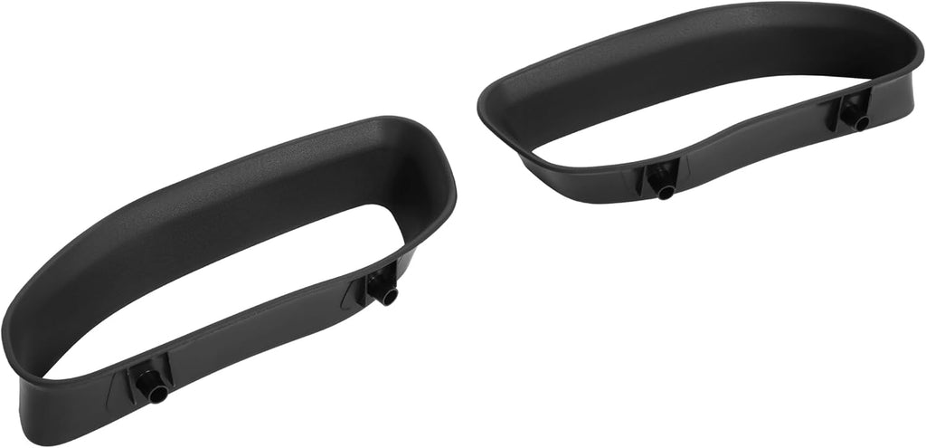 ALMULOO Tow Hook Bezel Kit Compatible with 2019-2024 Ram 1500 DT Front Bumper Tow Hook Cover Replacement for 68274701AA, 68274701AB Left & Right Side