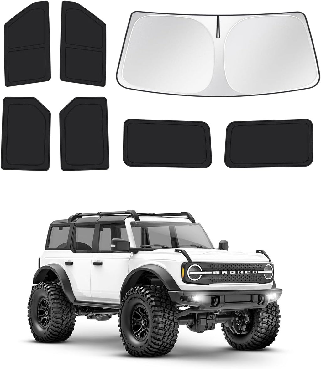 Windshield Sun Shade for 2021-2025 2026 Ford Bronco 4 Door Side Rear Window