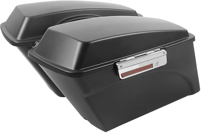 XFMT Motorcycle Saddlebags Matte Black Hard Saddle Bags Trunk - Image 2