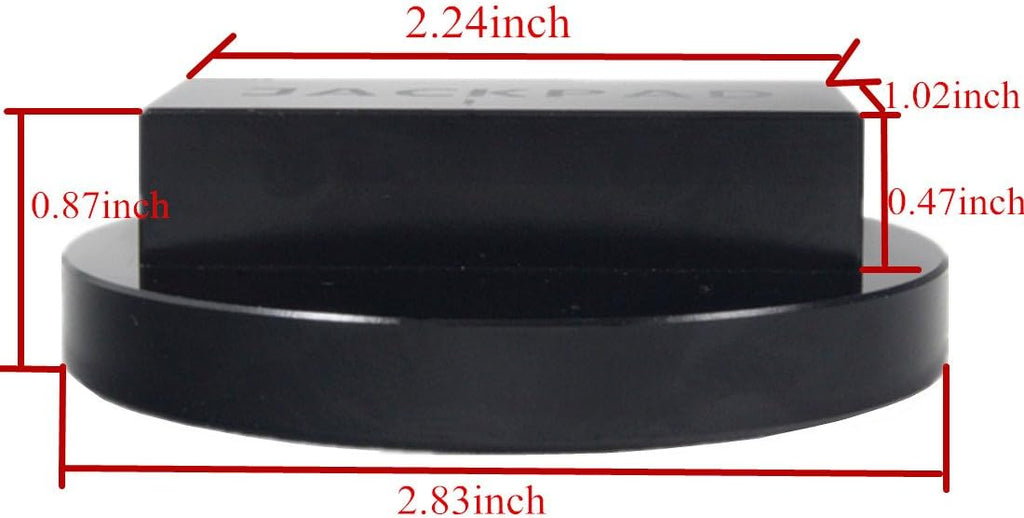 Jack Pad Adapter Anodized Black Replacement for B-M-W 135 335 535 E82 E88 E46 E90 E91 E92 E93 E38 E39 E60 E61 E63 E64 E65 E66 E70 E71 E89 X5 X6 X3 1M M3 M5 M6 F01 F02 F30 F10,Mini(2 pcs)