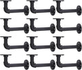 muzik 12pc 7"×4" l pipe shelf bracket, heavy, main product view