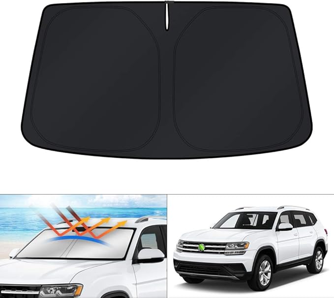 KUST Windshield Sun Shade for Volkswagen Atlas Accessories 2018-2024 2025 VW by KUST