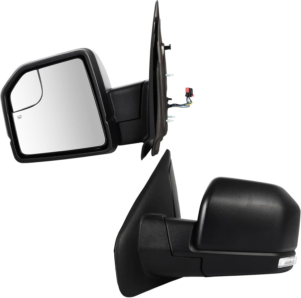 Tow Mirrors Pair suitable for 2003-2006 for Ford for Experdition with Power Adjusted Heated Turn Signal LightTowing Mirrors